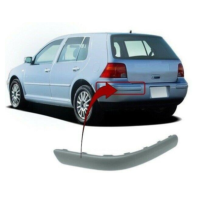 Fits VW Golf Mk4 1998-2004 Rear Bumper Moulding Passenger Side Primed