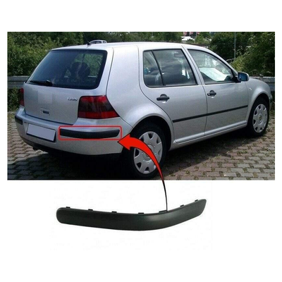 Fits VW Golf Mk4 1998-2004 Rear Bumper Moulding Mat-Black Driver Side