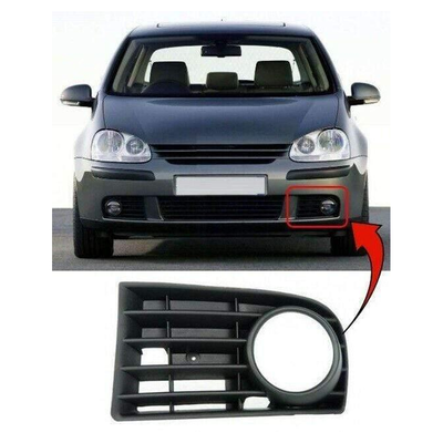 Fits VW Golf Mk5 2004-2008 Front Bumper Fog Grille With Fog Hole Passenger Side 