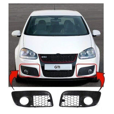 Fits VW Golf Mk5 2004-2008 Gti Gtd Front Bumper Fog Grille Pair Left & Right