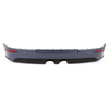 Fits VW Golf Mk5 R32 2006-2009 Rear Bumper Lower Section With Spoiler 2 Exhausts With 2 Cut Outs In Middle Primed With Black thumbnail