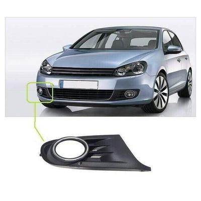 Fits VW Golf Mk6 2008-2013 Front Bumper Fog Grille With Chrome Surround Driver Side