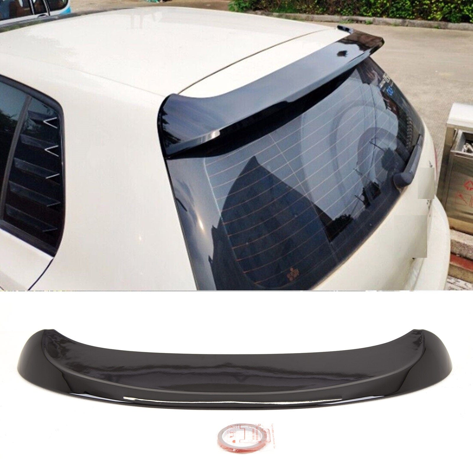 VW Golf MK6 2008-2013 Rear Roof Boot Lip Spoiler GTI R R20 Style Gloss Black