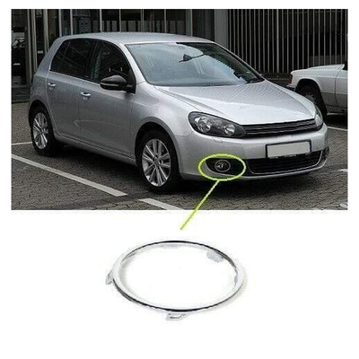 Fits VW Golf Mk6 2009-2012 Front Bumper Fog Grille Chrome Ring Moulding Driver Side