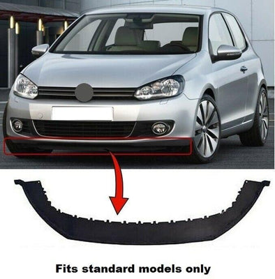 Fits VW Golf Mk6 2009-2012 Front Bumper Spoiler Trim Skirt - tradevehicleparts.co.uk