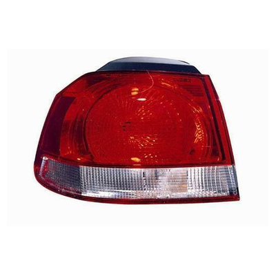 Fits VW Golf Mk6 2009-2012 Rear Light Lamp Outer Section Red Hella Design Left Side