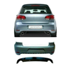 Fits VW Golf Mk6 Gti 2009-2012 Rear Bumper Primed Complete With Reflectors & Spoiler 2 Exhaust 2 Cut Outs thumbnail