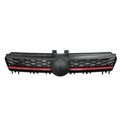 Fits VW Golf Mk7 2013-2017 Front Main Centre Grille Gti Black With Red Slats