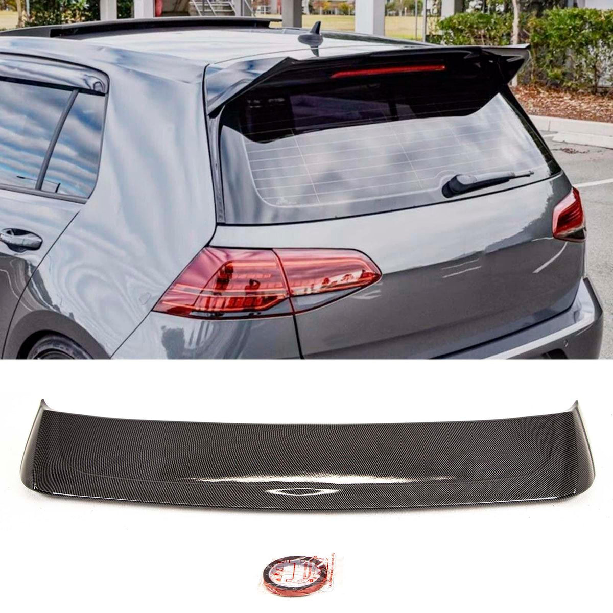 VW Golf MK7 MK7.5 R GTD GTI 2013-2020 Rear Roof Boot Lip Spoiler Osir ...