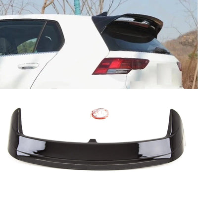 Fits VW Golf MK8 R 2020- Roof Boot Lip Spoiler 'CS Clubsport Style' Gloss Black - tradevehicleparts.co.uk