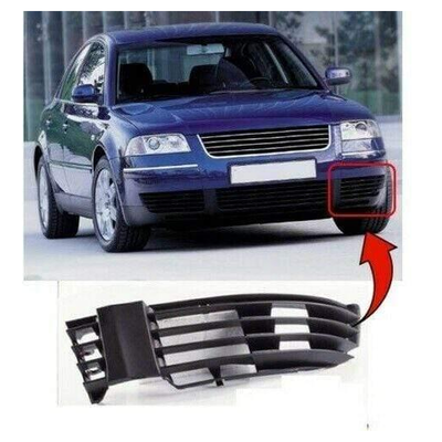 Fits VW Passat 2000-2005 Front Bumper Fog Grille Without Fog Hole Passenger Side