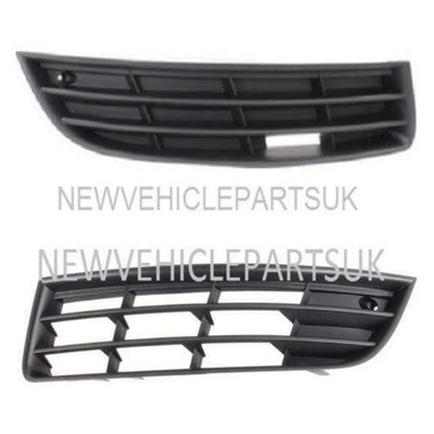 Fits VW Passat 2005-2010 B684 Front Bumper Fog Grille Without Fog Hole Pair Left & Rihgt