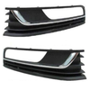 Fits VW Passat B7 2011-2014 Front Bumper Fog Grille W/ Hole Chrome Pair Left & Right thumbnail