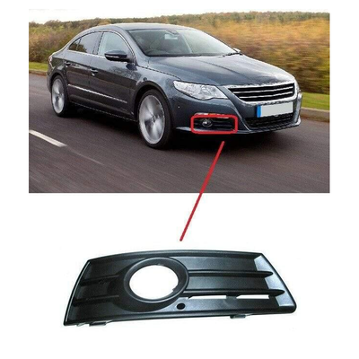Fits VW Passat Cc 2008-2012 Front Bumper Fog Grille Black W/Fog Lamp Hole Driver Side