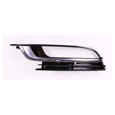 Fits VW Passat Cc 2012-2017 Front Bumper Fog Grille With Fog Hole Chrome Trim Passenger Side