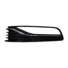 Fits VW Polo 2014- Front Bumper Fog Grille Mat Black With Fog Hole & Chrome Moulding Left Side thumbnail