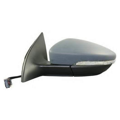 Fits VW Scirocco 2008-2014 Door Wing Mirror Electric Heated Power Fold With Indicator & Puddle Lamp Primed Cover Passenger Side
