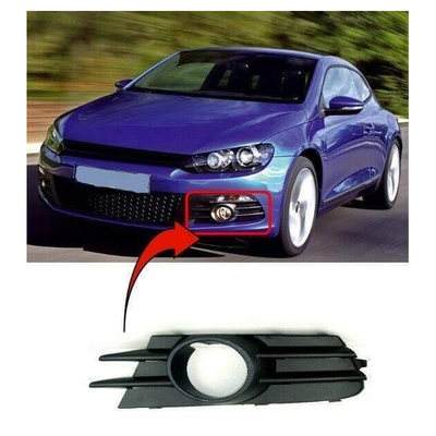 Fits VW Scirocco 2008-2014 Front Bumper Fog Grille With Fog Hole Passenger Side