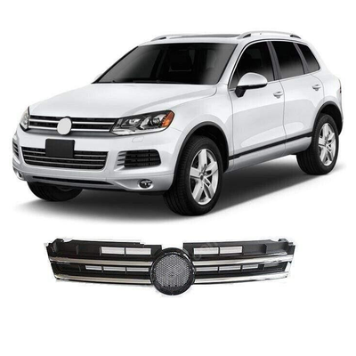 Fits VW Touareg 2011-2014 Front Main Grille With Chrome Moulding