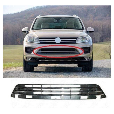 Fits VW Touareg 2014-2018 Front Bumper Centre Grille Black With Chrome Mouldings