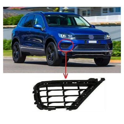 Fits VW Touareg 2014-2018 Front Bumper Fog Grille Black Driver Side
