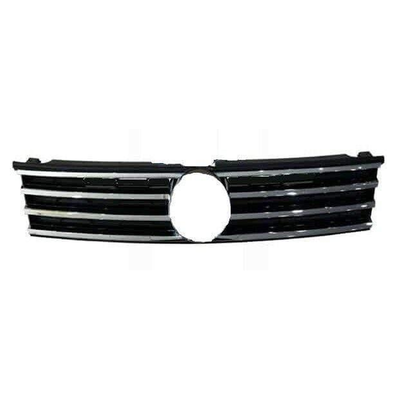 Fits VW Touareg 2014-2018 Front Main Grille Black With Chrome Mouldings