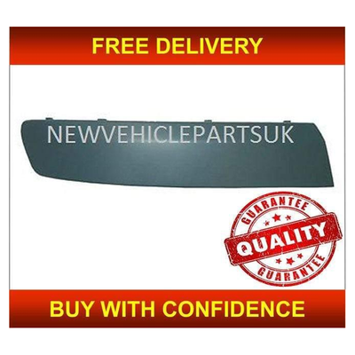 Fits VW Transporter T5 2003-2009 Front Bumper Moulding Driver Side Textured Grey
