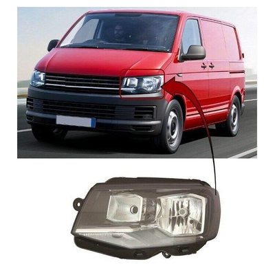 Fits VW Transporter T6 2015- Headlight Headlamp W/Motor Single Reflector H4 Type N/S