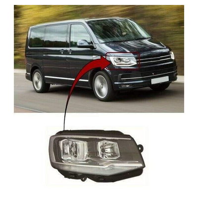 Fits VW Transporter T6 2015- Headlight Headlamp W/Motor Twin Reflector H7 Type Right