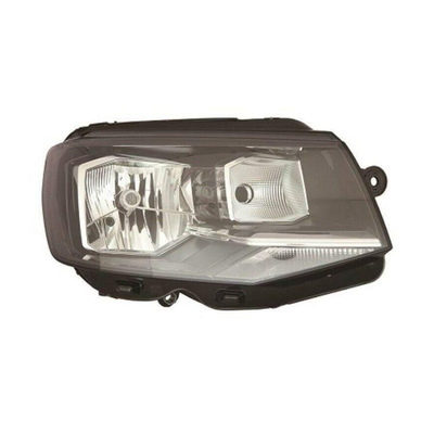 Fits VW Transporter T6 2015- Headlight Headlamp W/Motor Single Reflector H4 Type O/S
