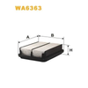 WIX Air Filter WA6363 thumbnail