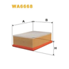 WIX Air Filter WA6668 thumbnail
