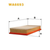 WIX Air Filter WA6693 thumbnail