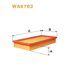 WIX Air Filter WA6762 thumbnail