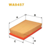WIX Air Filter WA9457 thumbnail