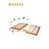 WIX Air Filter WA9504 thumbnail
