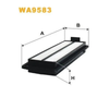 WIX Air Filter WA9583 thumbnail