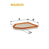 WIX Air Filter WA9835 thumbnail