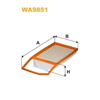 WIX Air Filter WA9851 thumbnail