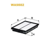 WIX Air Filter WA9882 thumbnail