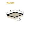 WIX Air Filter WA9890 thumbnail