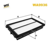 WIX Air Filter WA9936 thumbnail