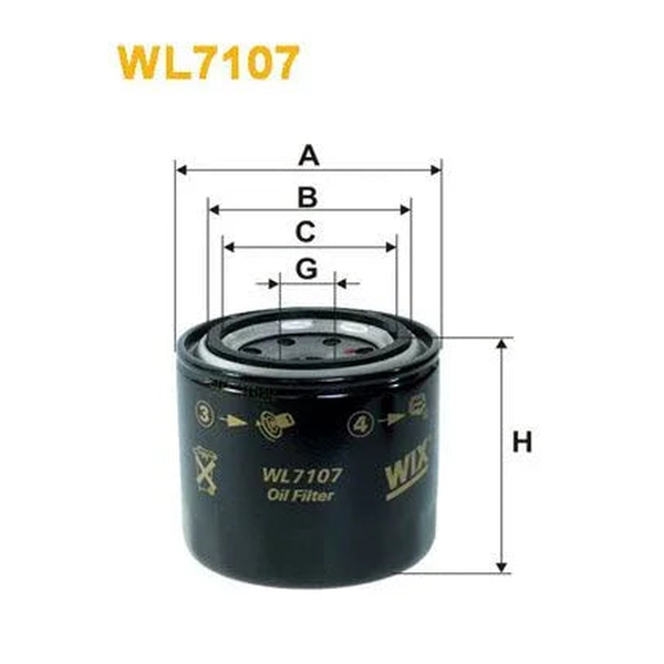 WIX Oil Filter WL7107