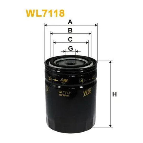 WIX Oil Filter WL7118