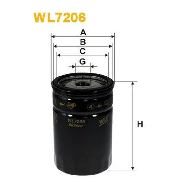 WIX Oil Filter WL7206