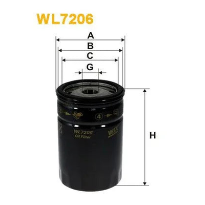 WIX Oil Filter WL7206