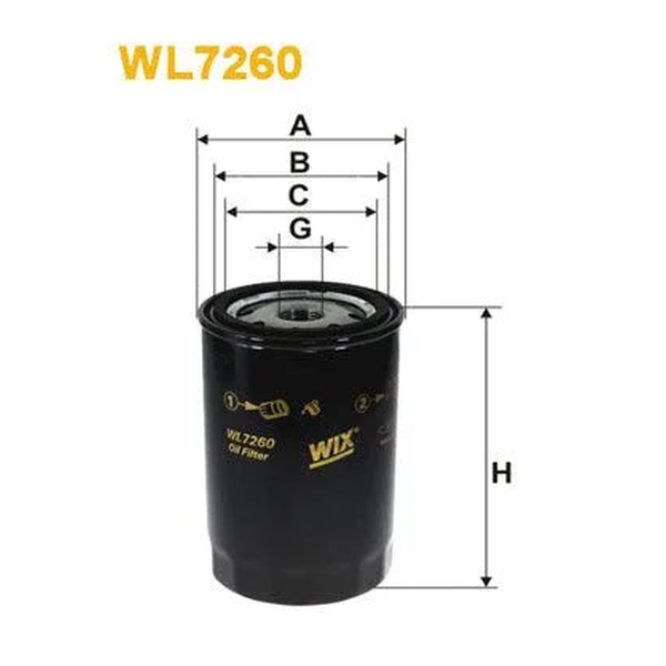 WIX Oil Filter WL7260