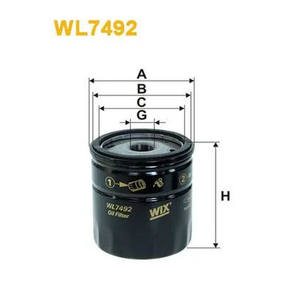 WIX Oil Filter WL7492