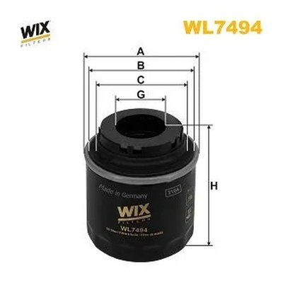 WIX Oil Filter WL7494