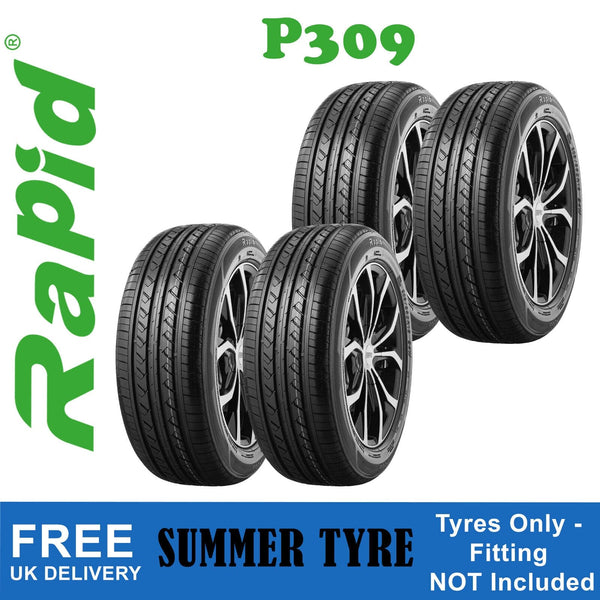 155 65 R13 Rapid Tyres 15565R13 P309 High Mileage 73T EE Rated 70dB Summer x4